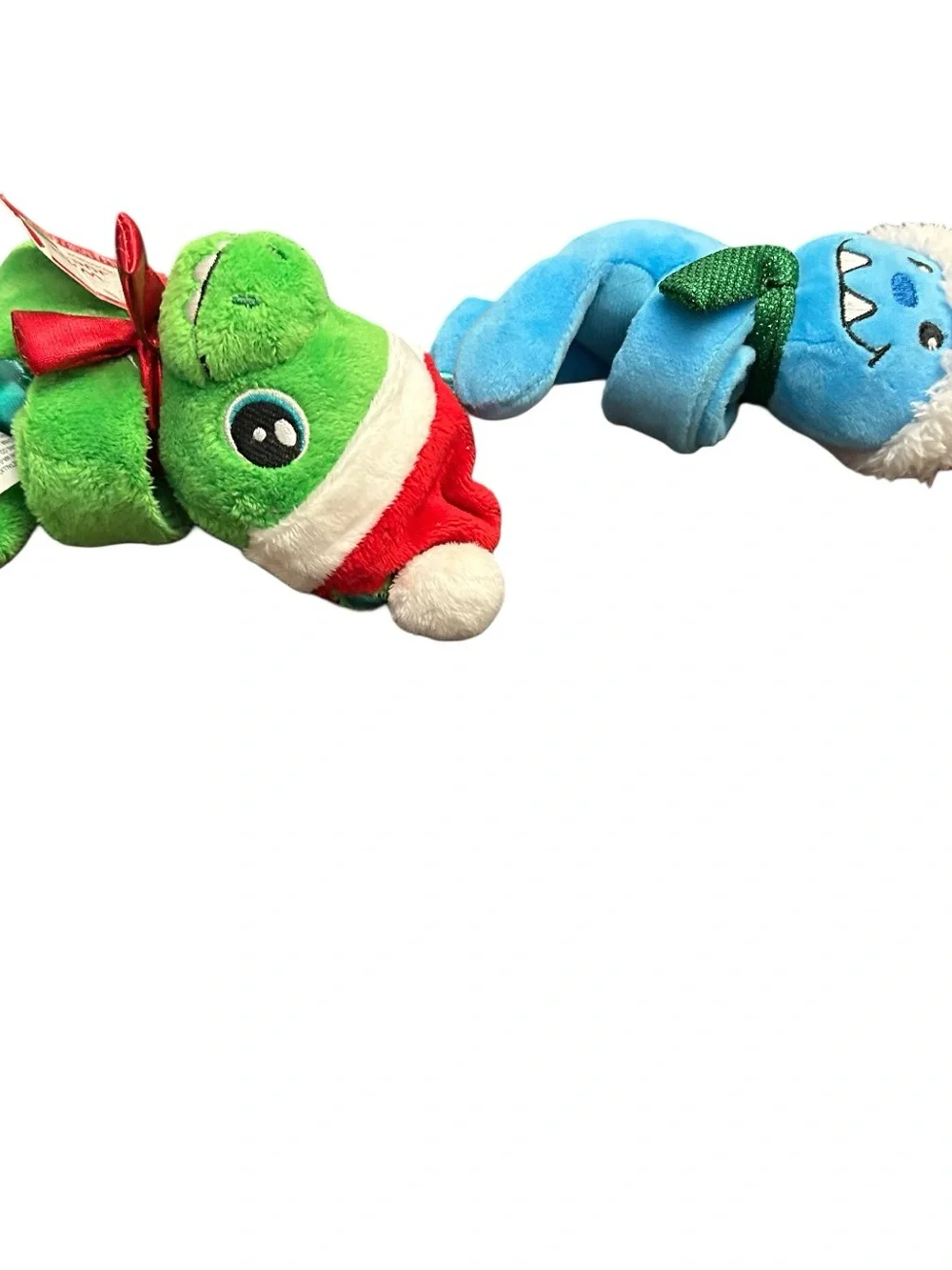 Christmas Wrist Huggers Plush Dinosaur & Yetti